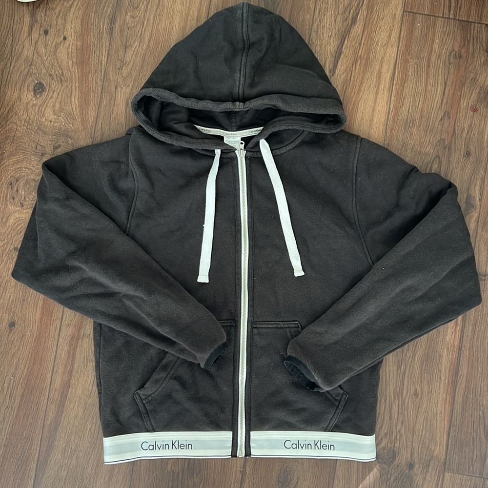 Calvin Klein Zip up hoodie Black S